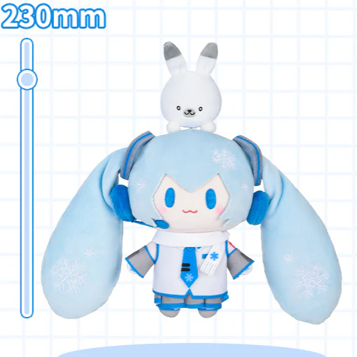 Officially Licensed Hatsune Miku Medium Snow Miku Plush Toy - Image 8