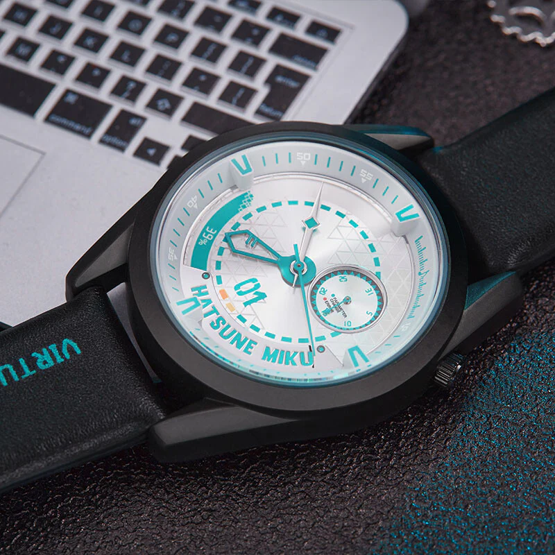 Officially Licensed Hatsune Miku Resonating Future Four-Hand Quartz Watch - Image 3