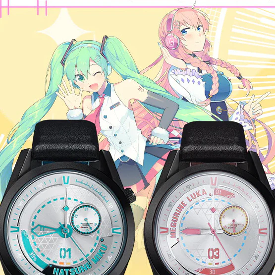 Officially Licensed Hatsune Miku Resonating Future Four-Hand Quartz Watch - Image 7