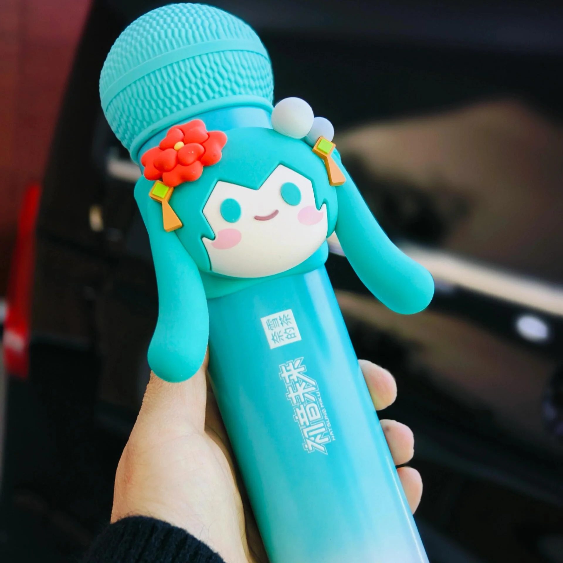 Officially Licensed Hatsune Miku Microphone Thermos Cup - Image 2