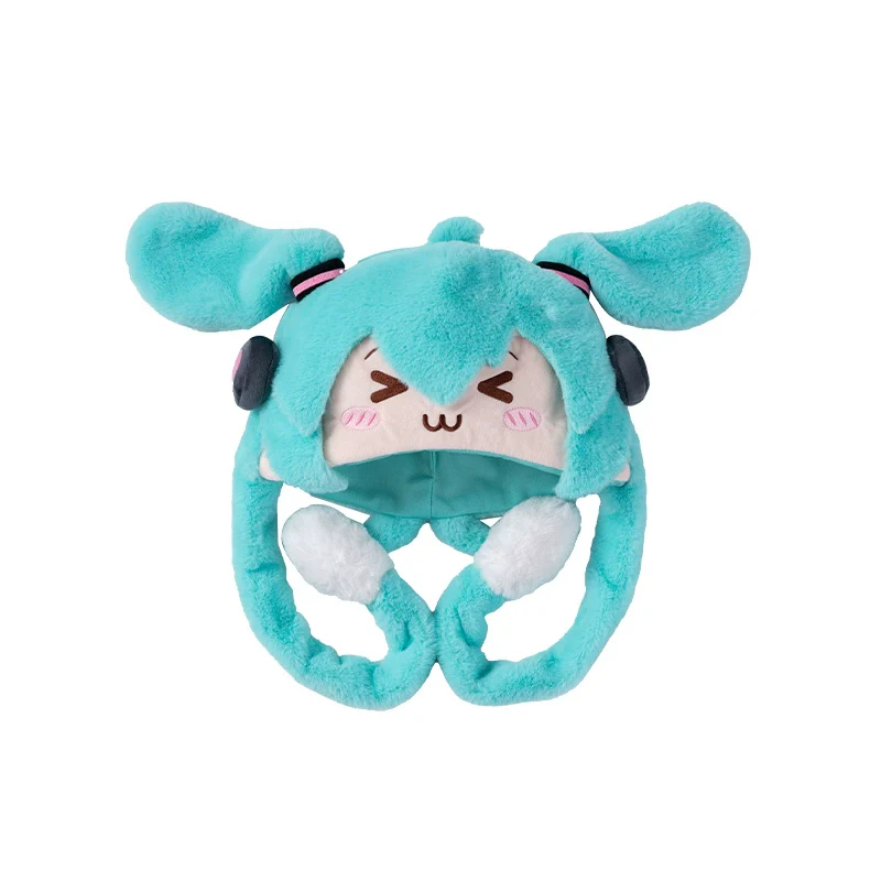Official Licensed Hatsune Miku Squinty-Eyes Plush Hat - Image 5