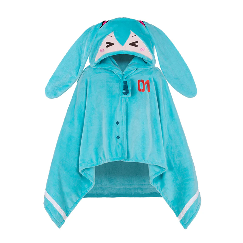 Officially Licensed Hatsune Miku Multi-functional Hooded Air-Conditioning Blanket - Image 8