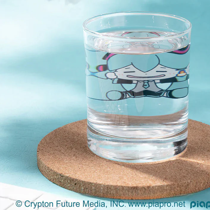 Officially Licensed Hatsune Miku Pinch Cheeks Glass Cup - Image 2