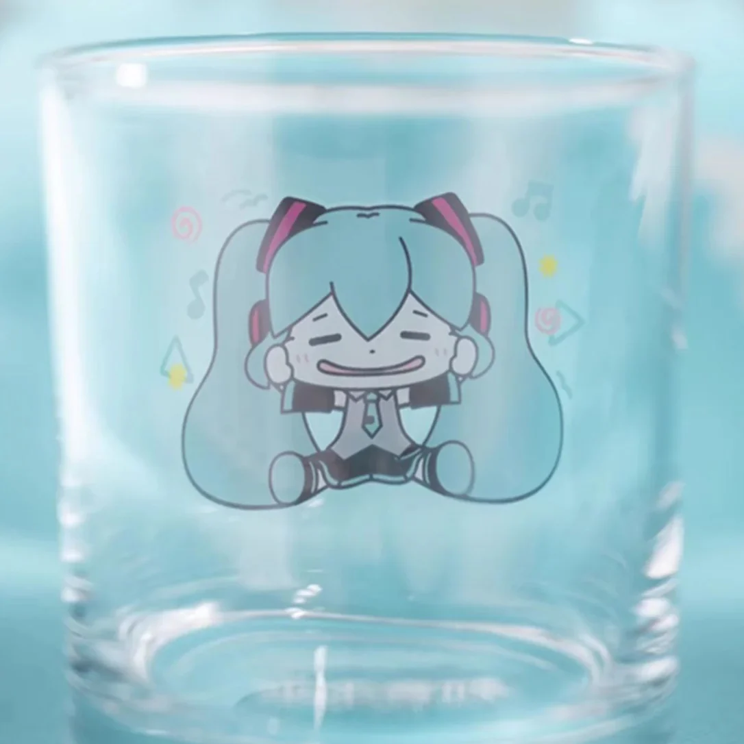 Officially Licensed Hatsune Miku Pinch Cheeks Glass Cup - Image 4