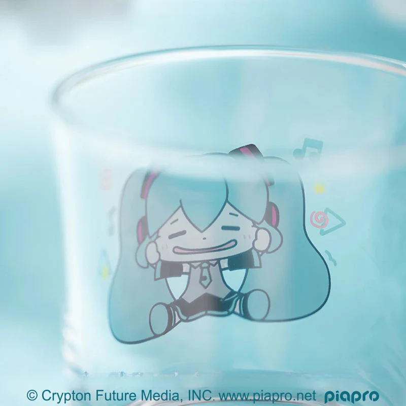 Officially Licensed Hatsune Miku Pinch Cheeks Glass Cup - Image 6