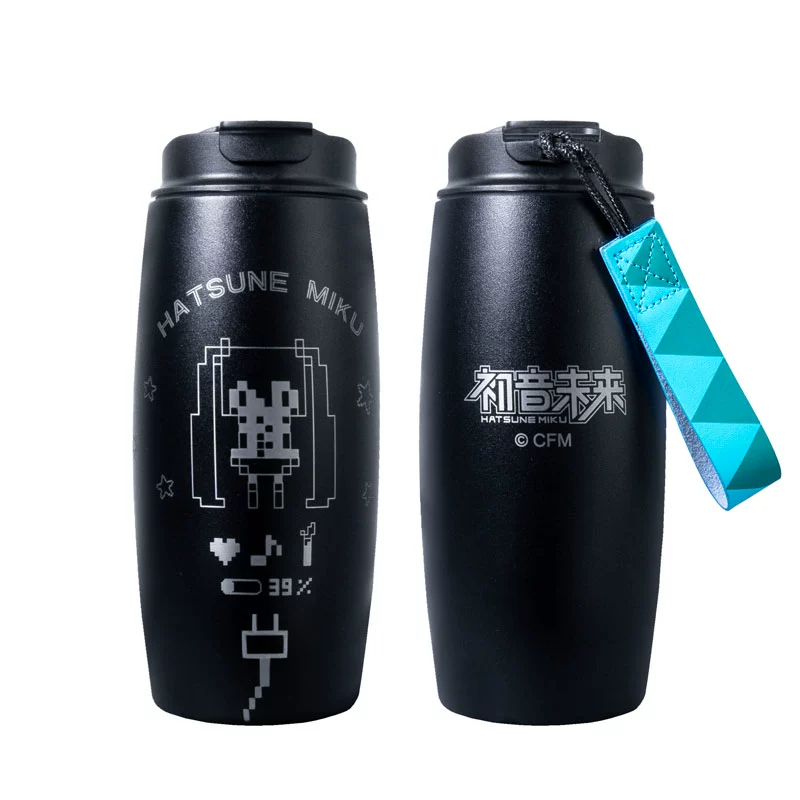Officially Licensed Hatsune Miku Pixel Style Stainless Steel Thermos - Image 6