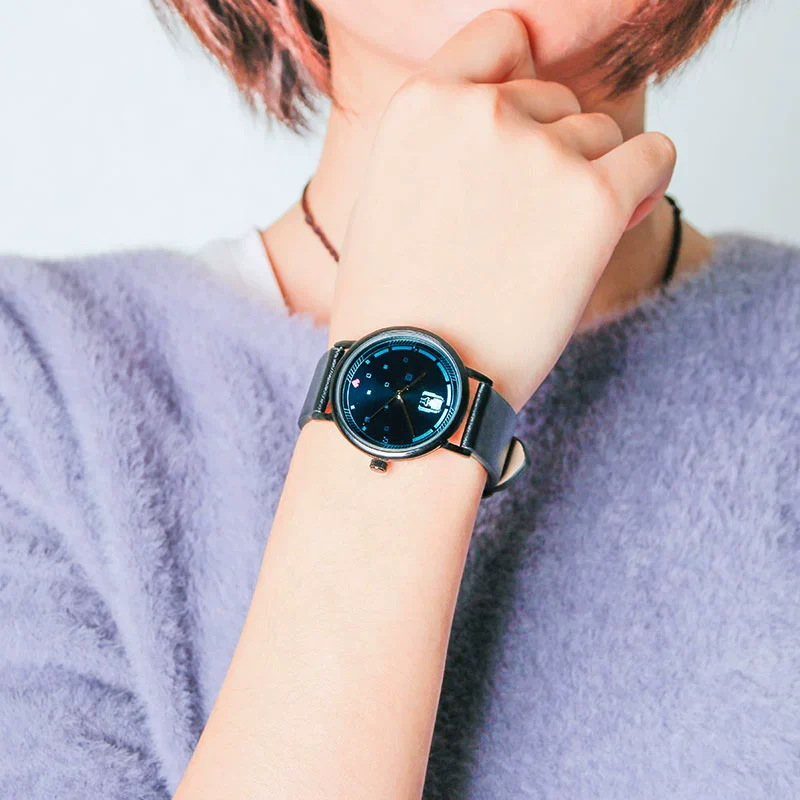 Officially Licensed Hatsune Miku Pixelated Miku Waterproof Slim Watch - Image 5