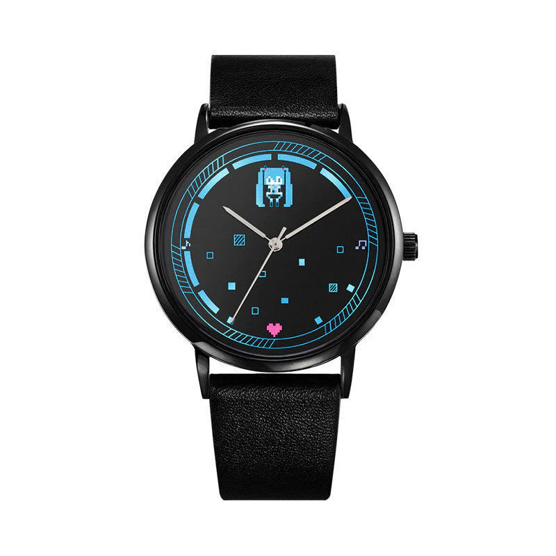 Officially Licensed Hatsune Miku Pixelated Miku Waterproof Slim Watch - Image 8