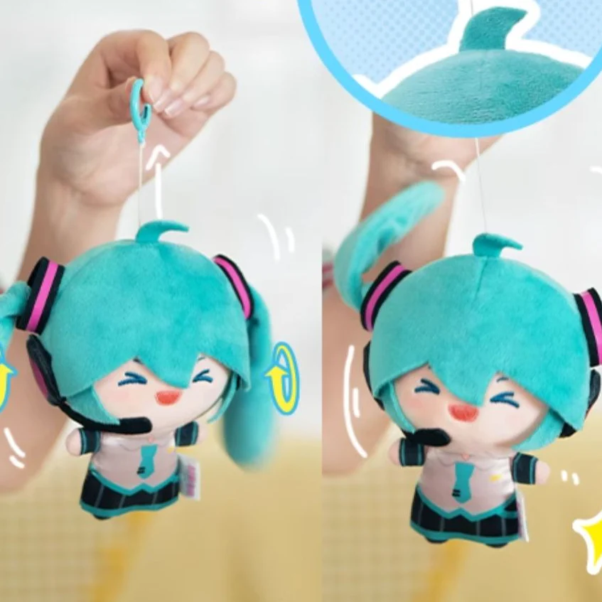 Officially Licensed Hatsune Miku Ponytail Sway Plush Charm - Image 3