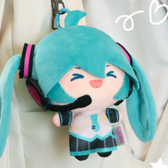 Officially Licensed Hatsune Miku Ponytail Sway Plush Charm - Image 4