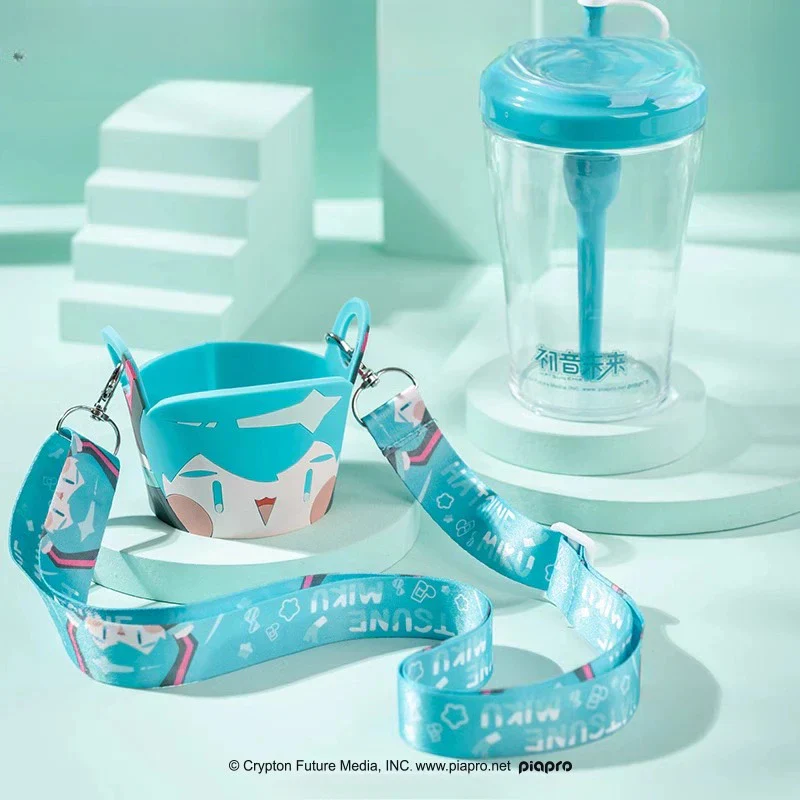 Officially Licensed Hatsune Miku Portable Straw Bottle - Image 2