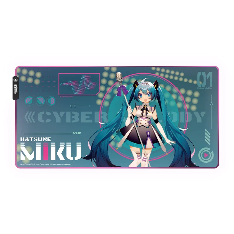 Officially Licensed Hatsune Miku RGB Oversized Mouse Pad - Image 4
