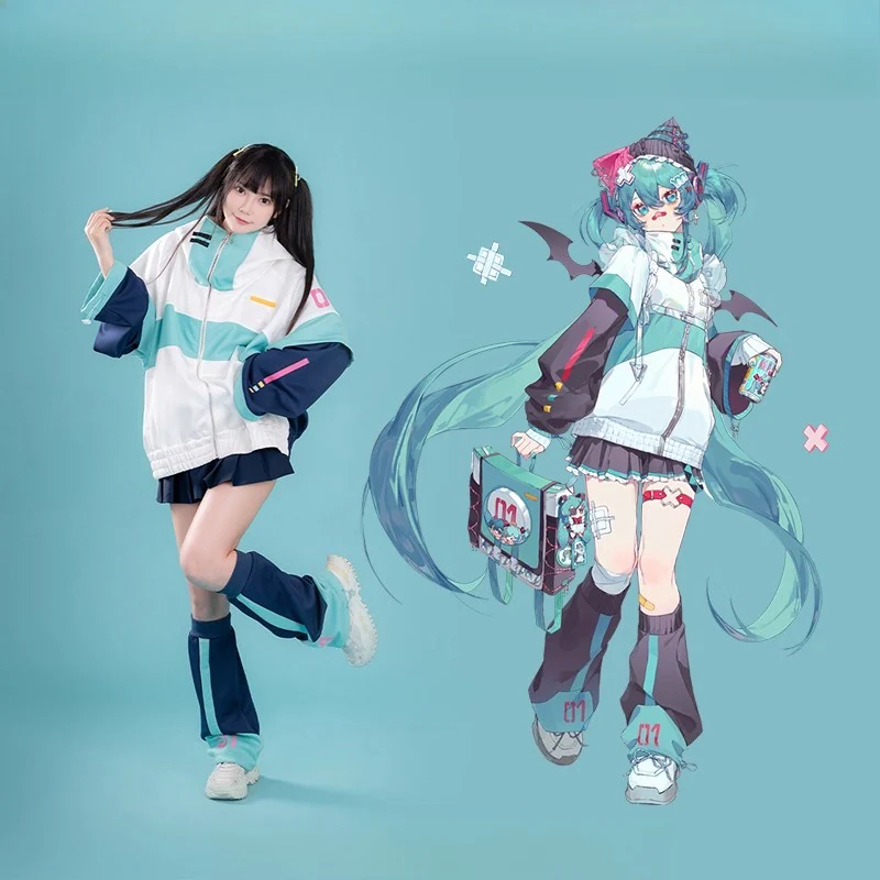 Official Licensed Hatsune Miku Future Rhythm Hooded Jacket – Autumn / Winter(No Socks Included) - Image 3