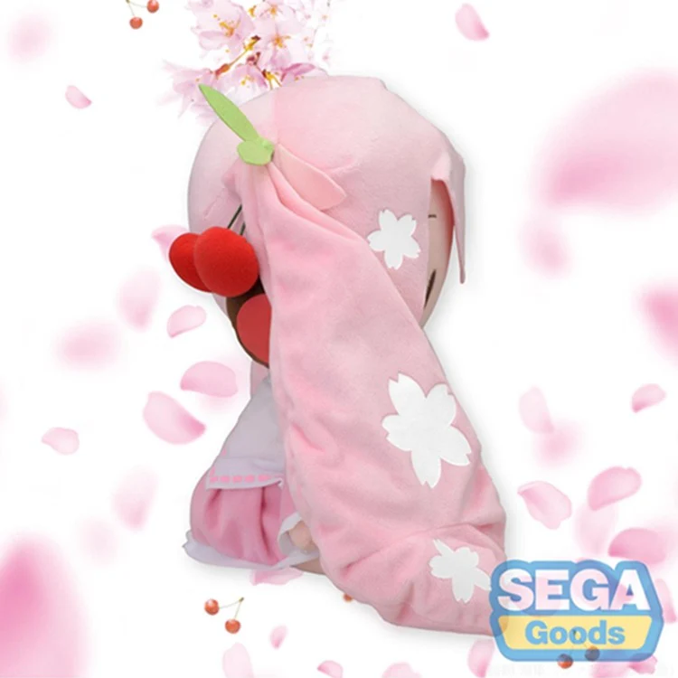 Official Licensed Hatsune Miku Sakura Miku Bow – 27cm Medium Plush Toy - Image 4