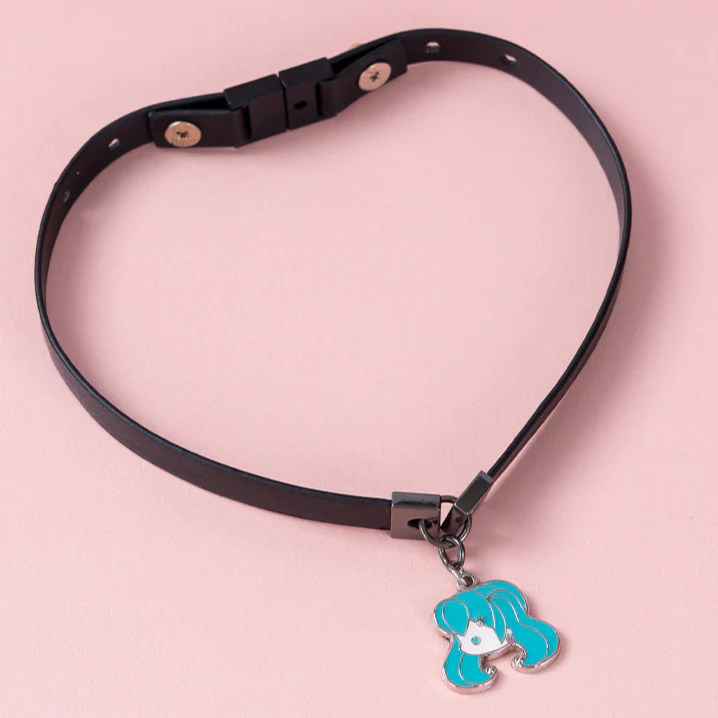 Officially Licensed Hatsune Miku Signal Invasion Leather Cord Necklace - Image 4