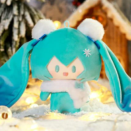 Officially Licensed Hatsune Miku Small Snowy Starry Dream Night Plush Toy - Image 5