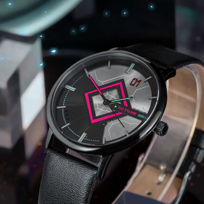 Officially Licensed Hatsune Miku Song of the Future Slim Quartz Watch - Image 3