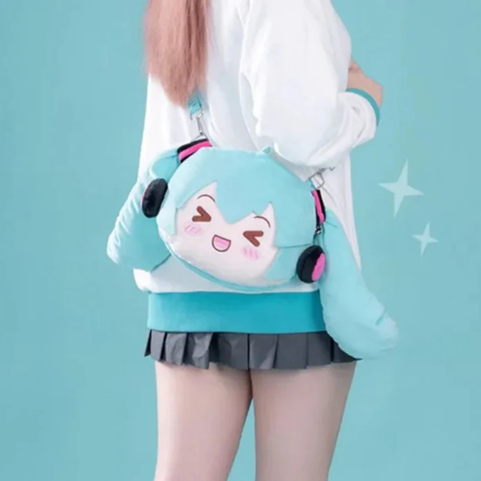 Officially Licensed Hatsune Miku Squinted Eyes Series Shoulder Bag - Image 3