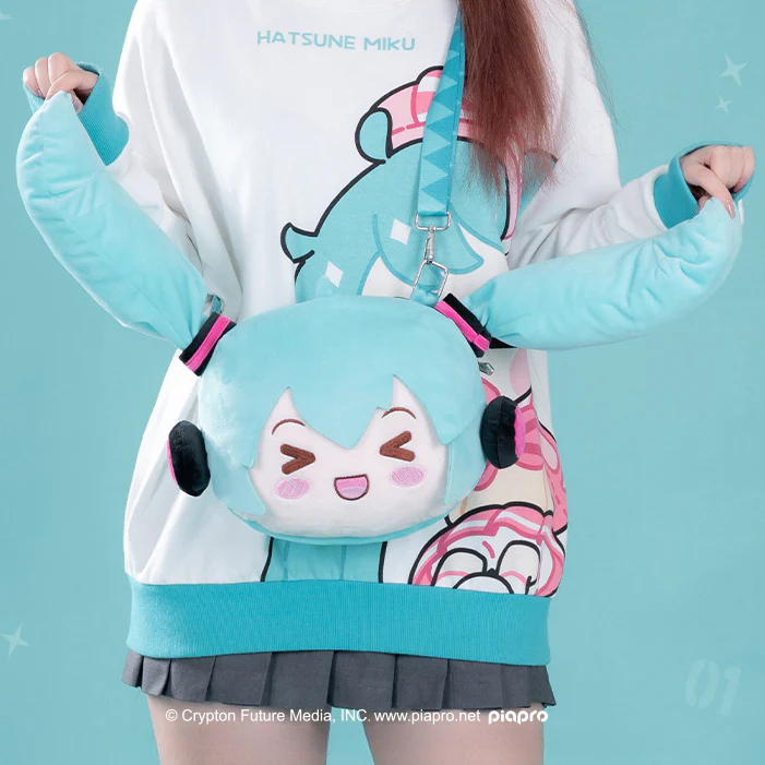 Officially Licensed Hatsune Miku Squinted Eyes Series Shoulder Bag - Image 5