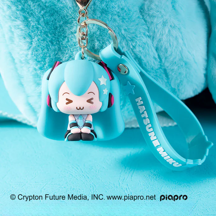 Officially Licensed Hatsune Miku Squinting Eyes Figure Charm - Image 3