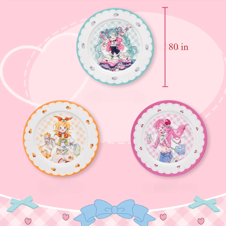 Officially Licensed Hatsune Miku Super Sugary Adhesive Girl Ceramic Storage Plate - Image 3
