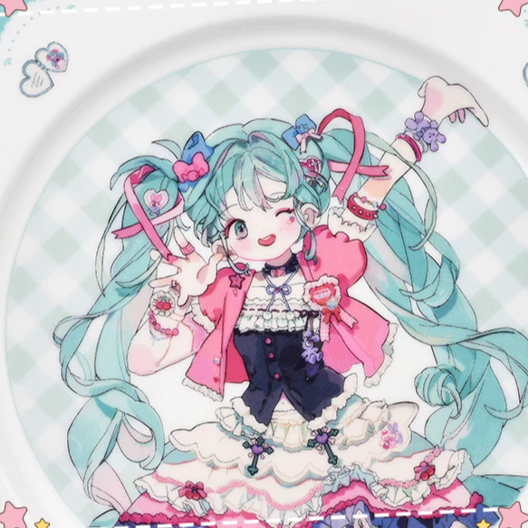 Officially Licensed Hatsune Miku Super Sugary Adhesive Girl Ceramic Storage Plate - Image 5