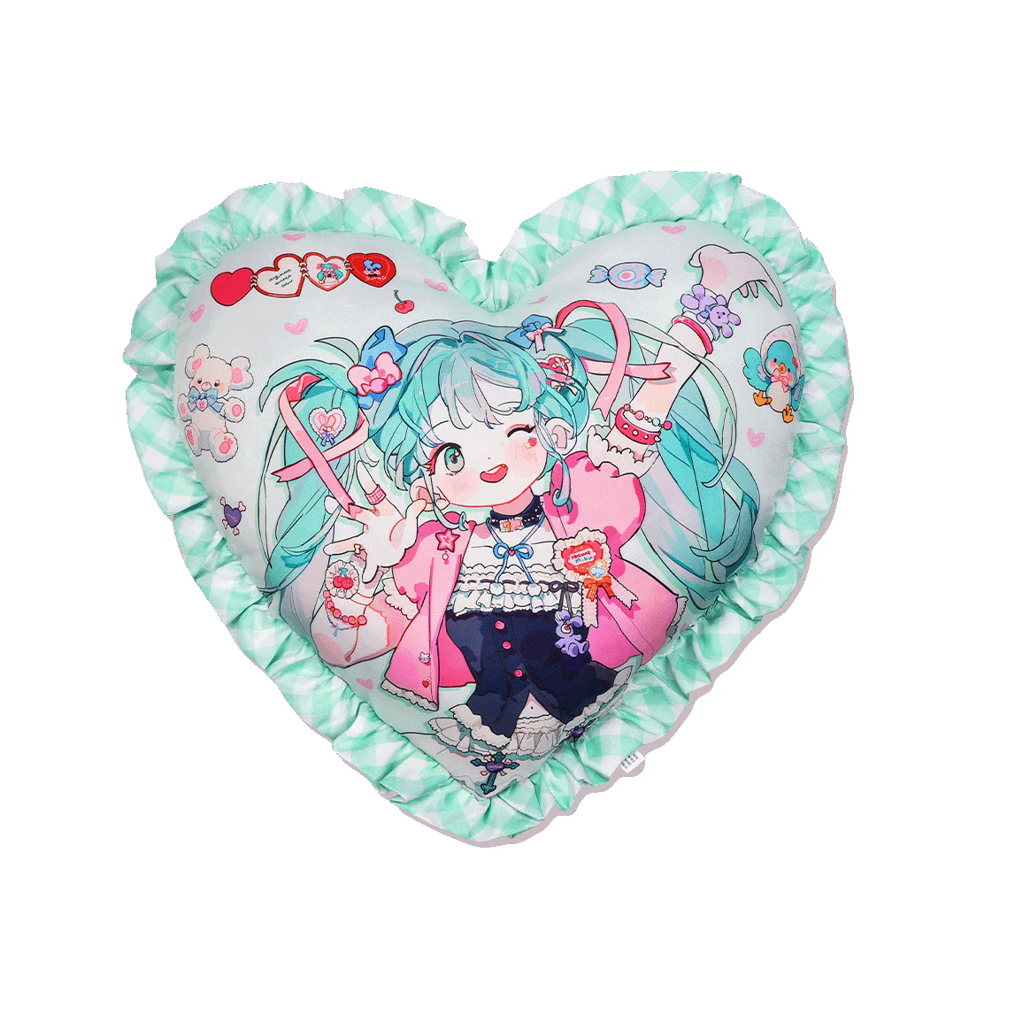 Officially Licensed Hatsune Miku Super Sugary Adhesive Girl Dakimakura - Image 7