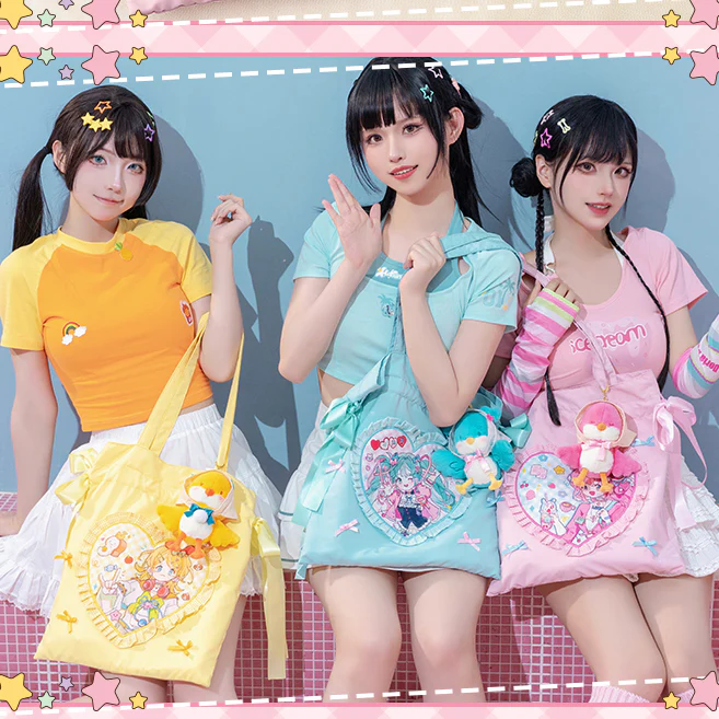 Officially Licensed Hatsune Miku Super Sugary Adhesive Girl Handbag - Image 2