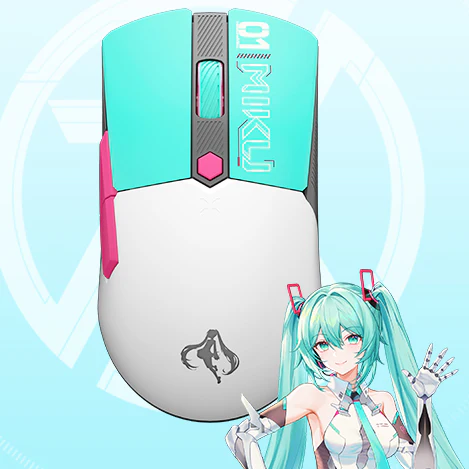 Officially Licensed Hatsune Miku Wireless & Wired Mouse – Bluetooth / 2.4G / USB - Image 3